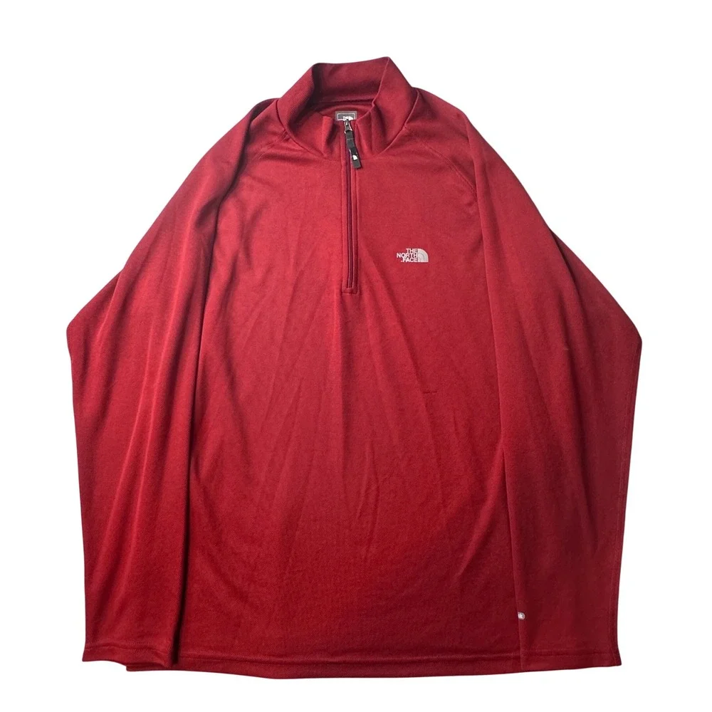 The North Face Pullover Mens L Red Flight Series Quarter Zip VaporWick Athletic